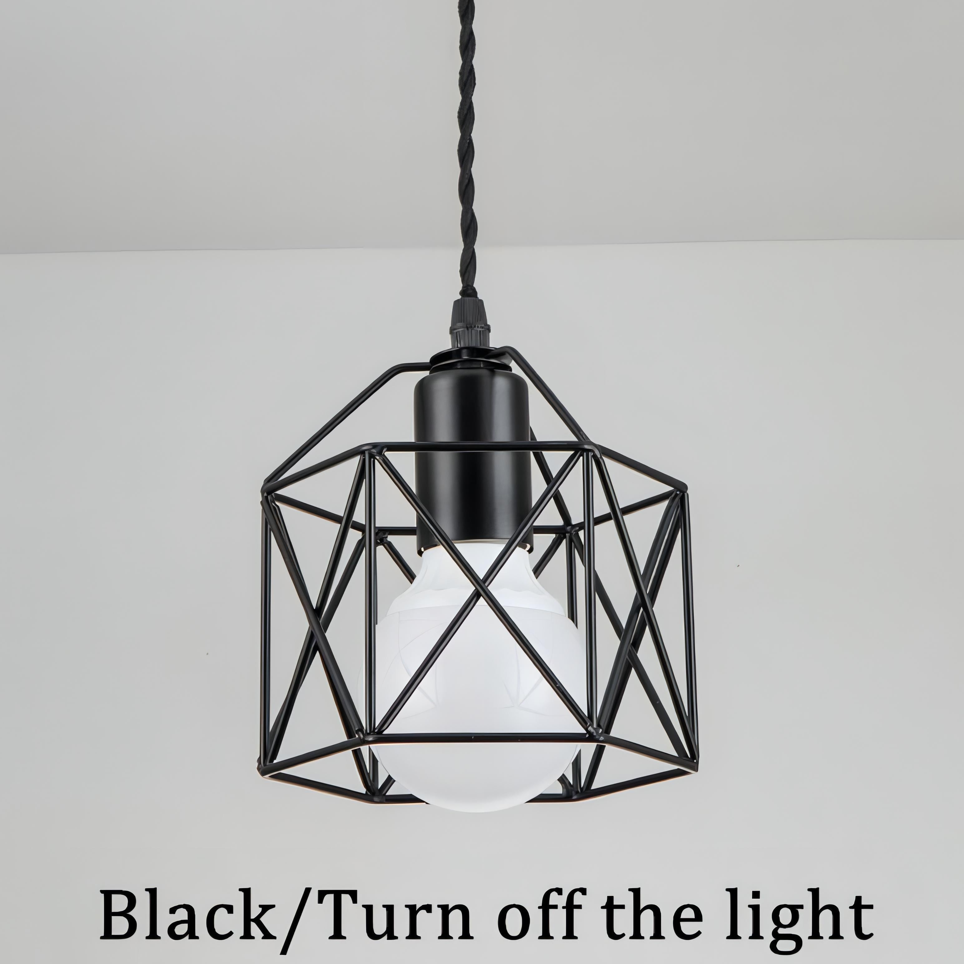 Crosby - Modern Metal Cage Pendant Ceiling Light