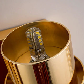 Zerrin - Modern Gold Glass Cylindrical Up Down Wall Light