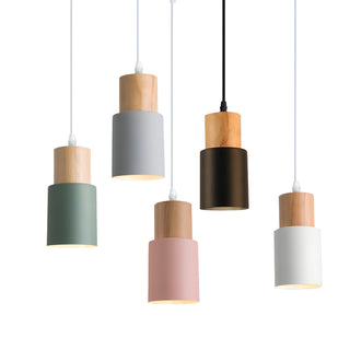 Jaziel - Round Wood Nordic Hanging Pendant Ceiling Light