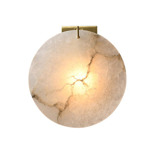 FÁFNIR - Round Marble Gold Wall Light