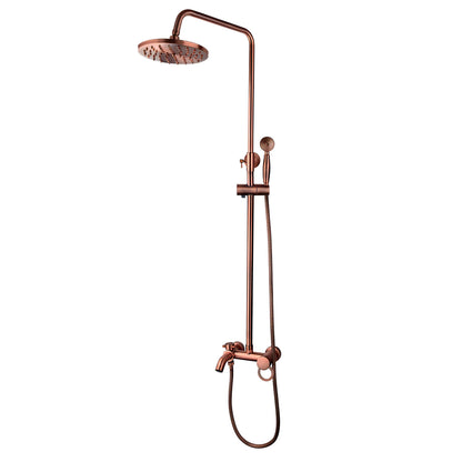 Sylas - Modern/Vintage Copper Wall Mounted Shower Set Single Handle