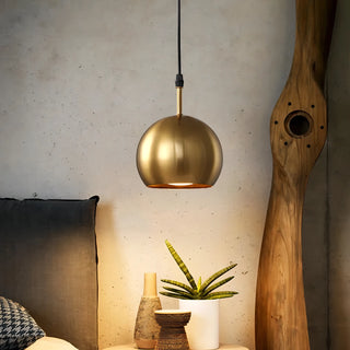 Constance - Gold Metal Round Hanging Pendant Ceiling Light