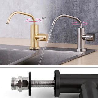 Haskins - Small Modern Curved Cold Water Kitchen Tap