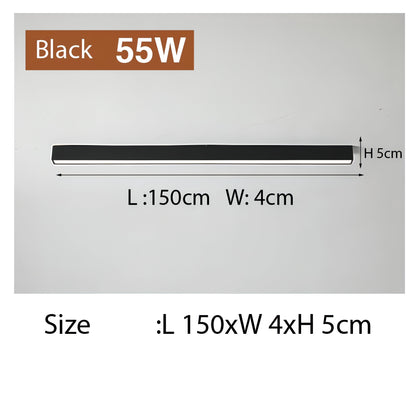 Augustine - Modern Black Thin Indoor Wall/Ceiling Thin Light