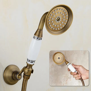 Kincaid - Vintage Bathtub Mixer Tap Set with Handheld Shower