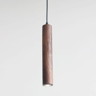 Speranza - Modern Wood Cylindrical Tube Hanging Pendant Ceiling Light