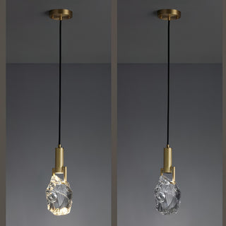 Vihaan - Crystal Pendant Gold Black Cord Hanging Ceiling Light
