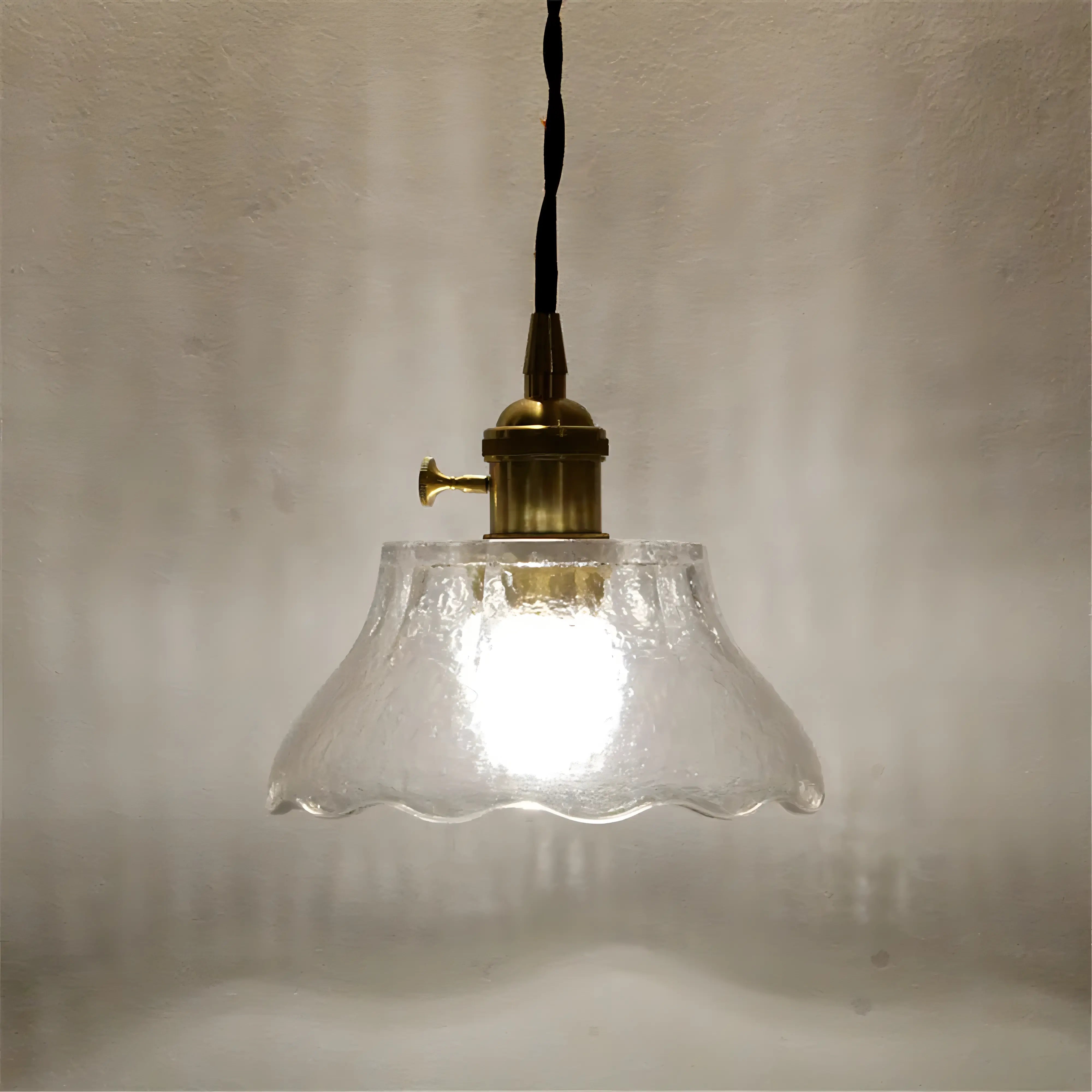 Keeley - Vintage Round Shaped Glass Pendant Ceiling Light