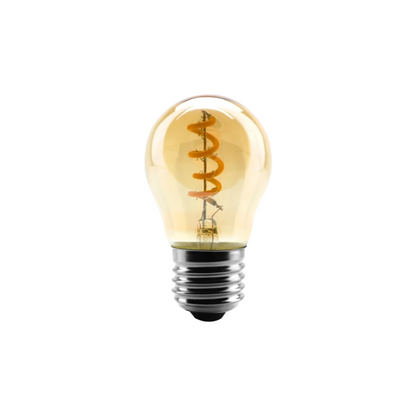 Retro G45 Spiral E27 Screw Bulb 4W