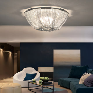 Kannon - Semi Flush Chain Tassel Hanging Ceiling Light Chandelier