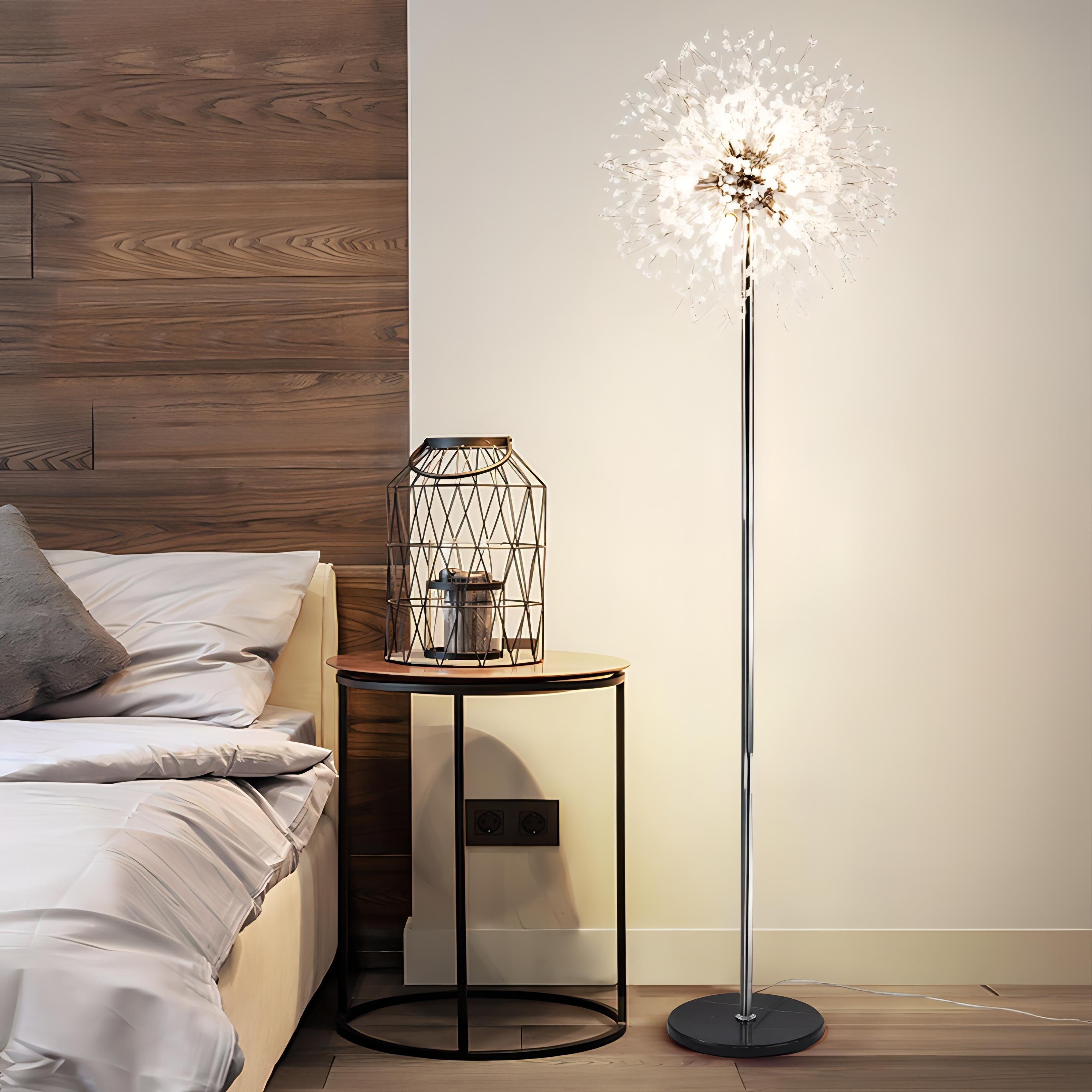 Ilias - Modern Dandelion Crystal Floor Light
