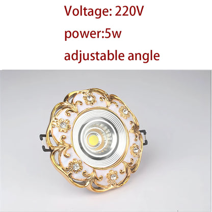 Demeter - Gold Garland White LED Recessed Downlight Ceiling Light