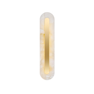 Jedidiah - Marble Gold Frame Rounded Wall Light
