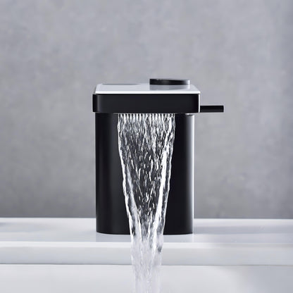 Arris - LED Display Black & White Smart Basin Tap