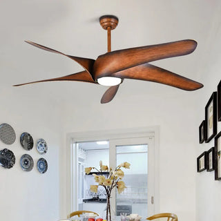 Kohl - 60inch Brown 5 Blade Ceiling Fan with Light