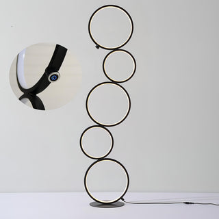 Gian - Modern Stacked Ring Floor Light