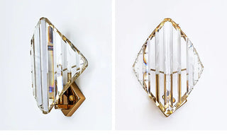 Jaela - Luxury Crystal Striped Gold Wall Light