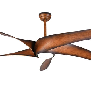 Kohl - 60inch Brown 5 Blade Ceiling Fan with Light