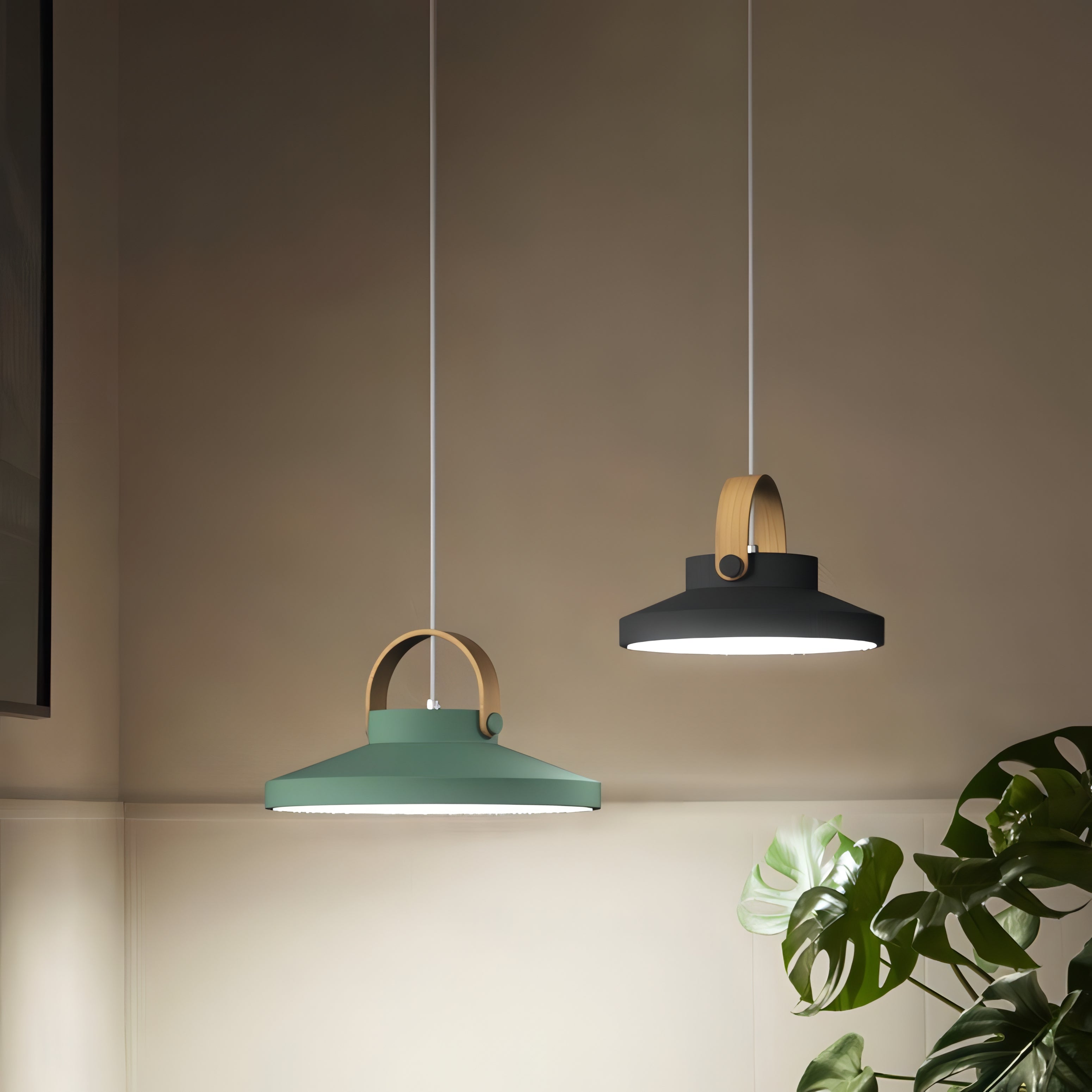 Zaire - Round Nordic Dish Belt Ceiling Pendant Light