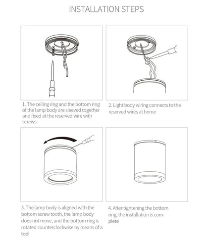 Shaina - Copper Flush Mount Downlight LED Ceiling Light