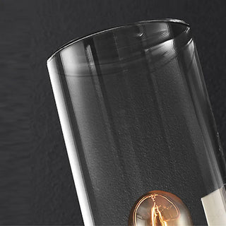 Trayvon - Modern Industrial Tube Glass Shade LED Wall Light