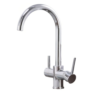 Leonidas - Deck Mounted Hot/Cold Mixer Dual Handle Tap