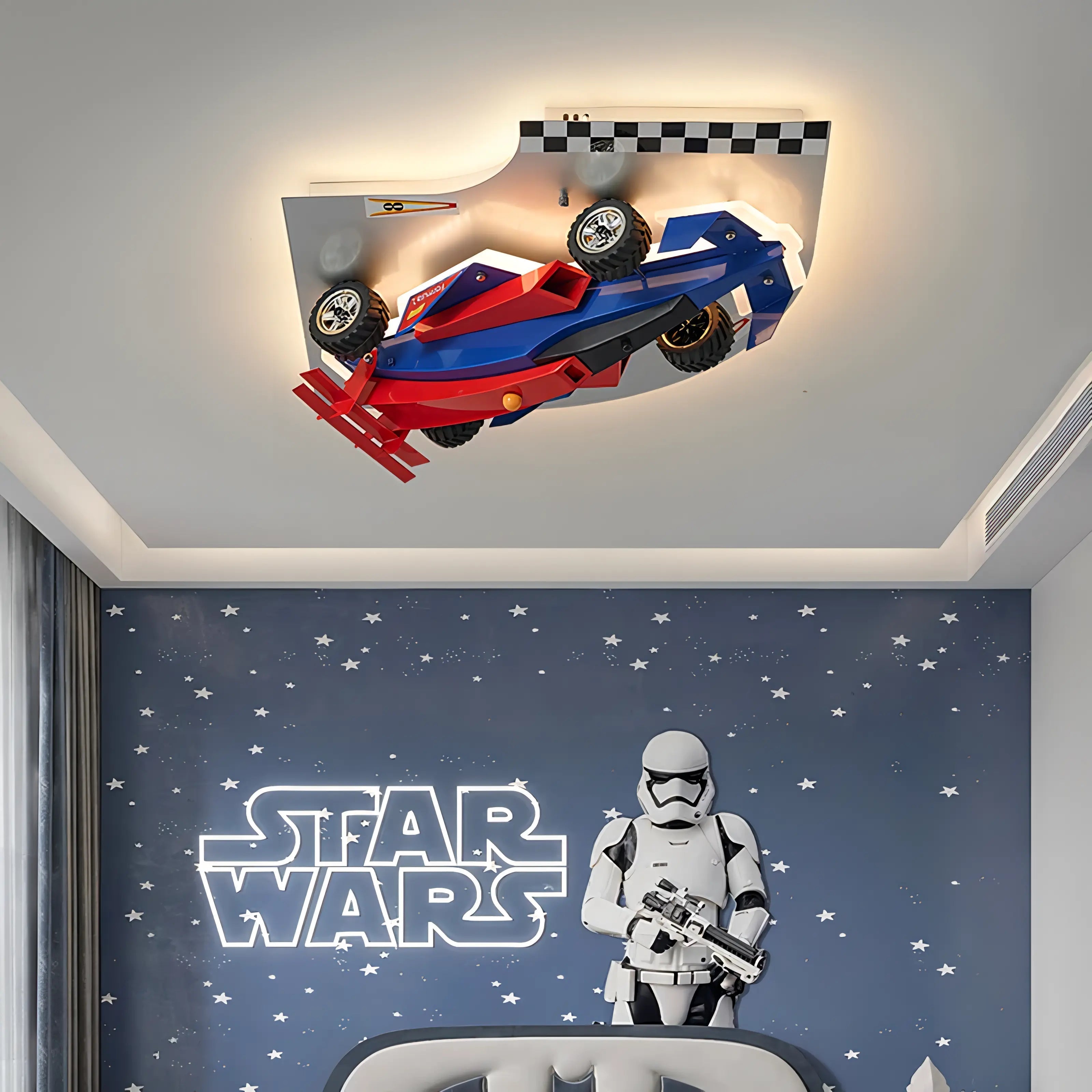 Copeland - LED Hanging Racing Car Children's Ceiling Light