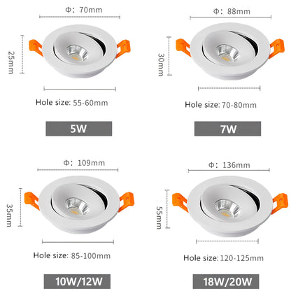 Fulton - Modern Adjustable Recessed Spotlight Ceiling Downlight