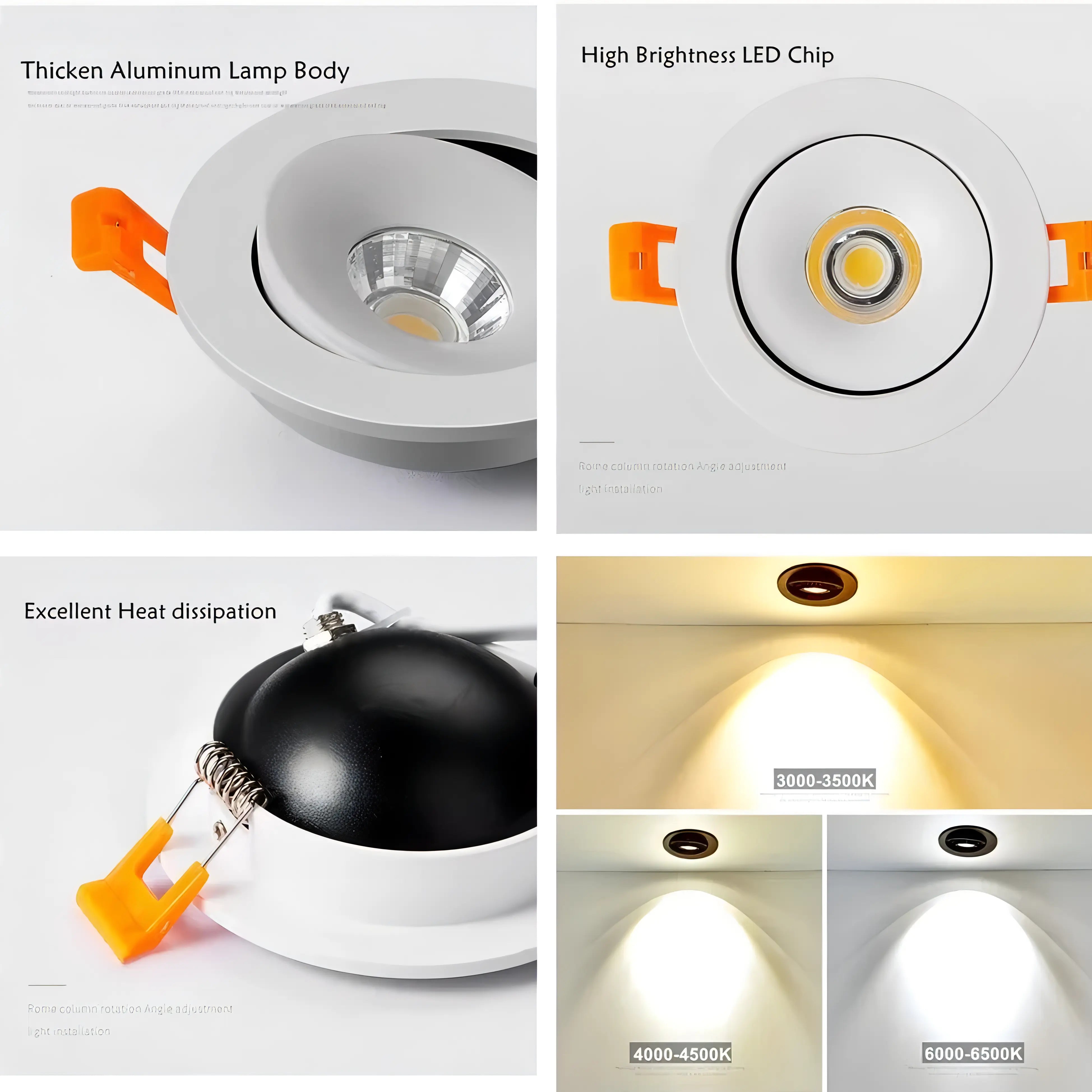Fulton - Modern Adjustable Recessed Spotlight Ceiling Downlight