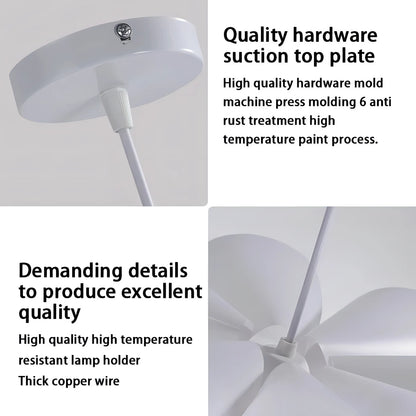 Sarah - Linear White Hanging Round Ceiling Light