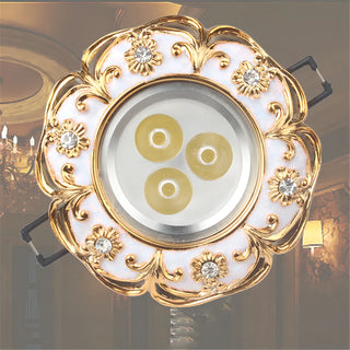Demeter - Gold Garland White LED Recessed Downlight Ceiling Light