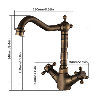 Kasen - 360 Degree Mixer Bronze Kitchen Tap