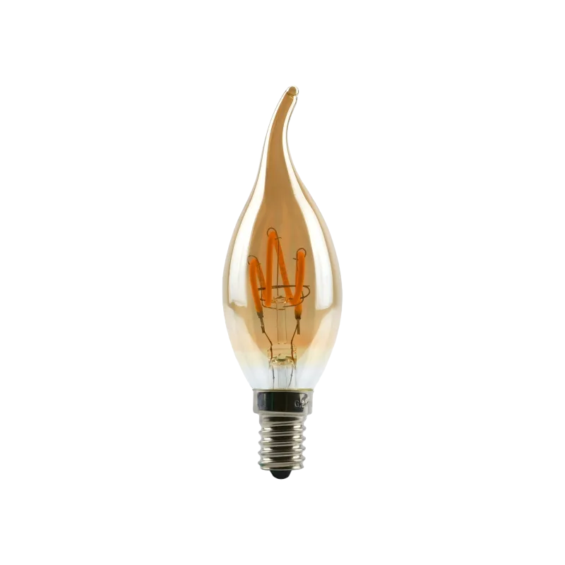 Retro Flame Tip Crown E27 Screw Bulb 4W