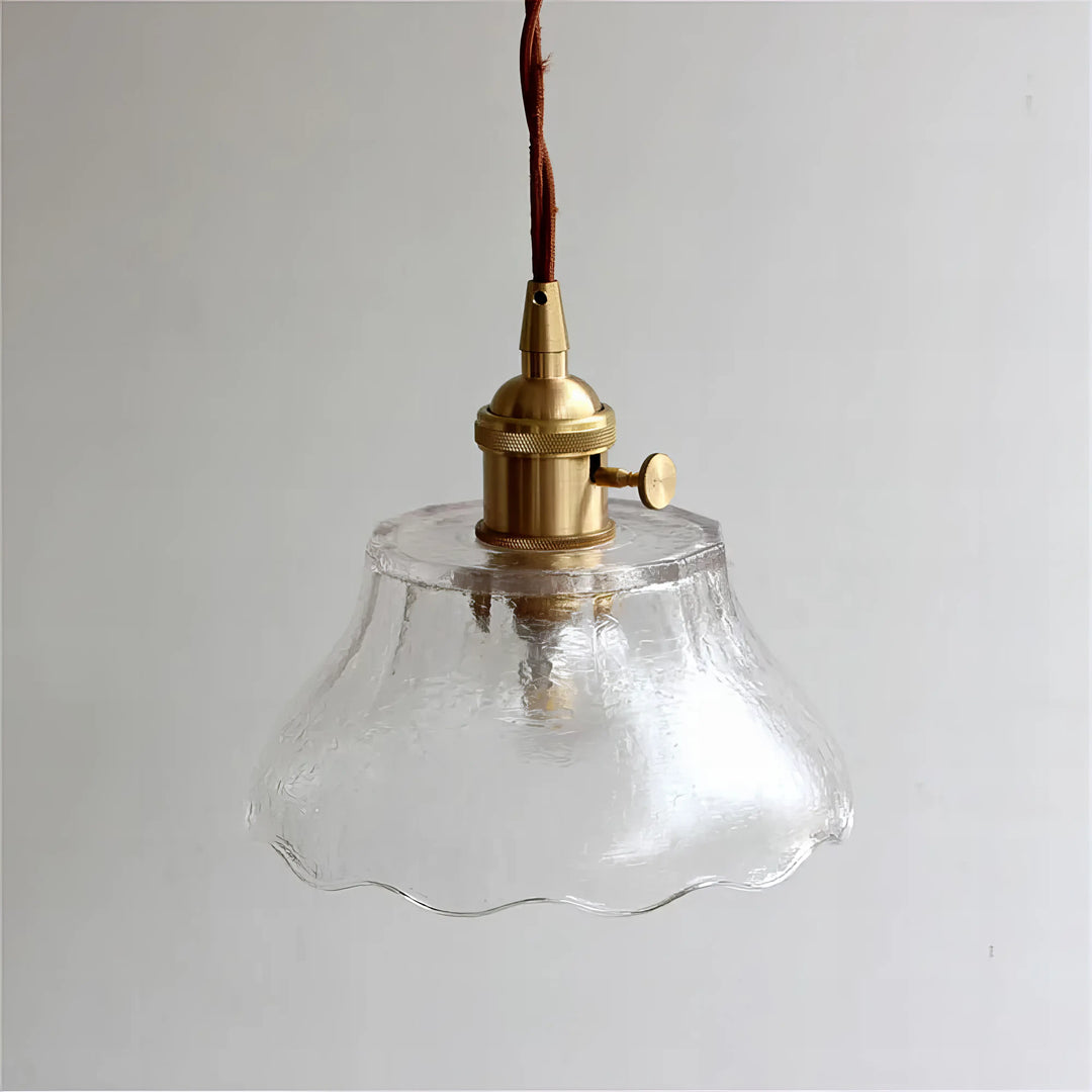 Keeley - Vintage Round Shaped Glass Pendant Ceiling Light