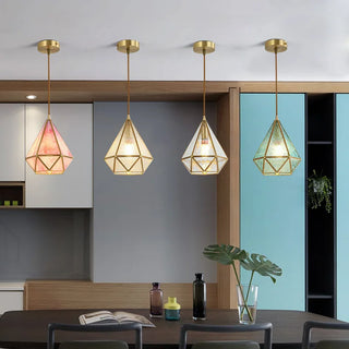 Luna - LED Modern Geometric Glass Pendant Lights