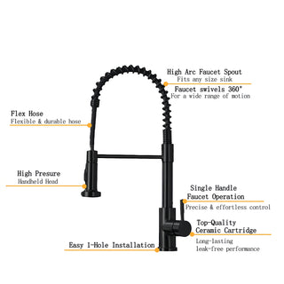 Jared - Deck Mounted 360 Degree Rotation Stream Sprayer Nozzle Mixer Tap