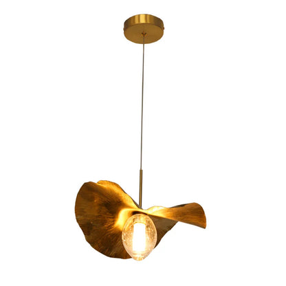 Massey - Gold Leaf Hanging Pendant Ceiling Light