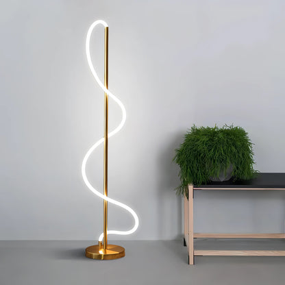 Oliver - Modern LED Swirl Floor Lamp
