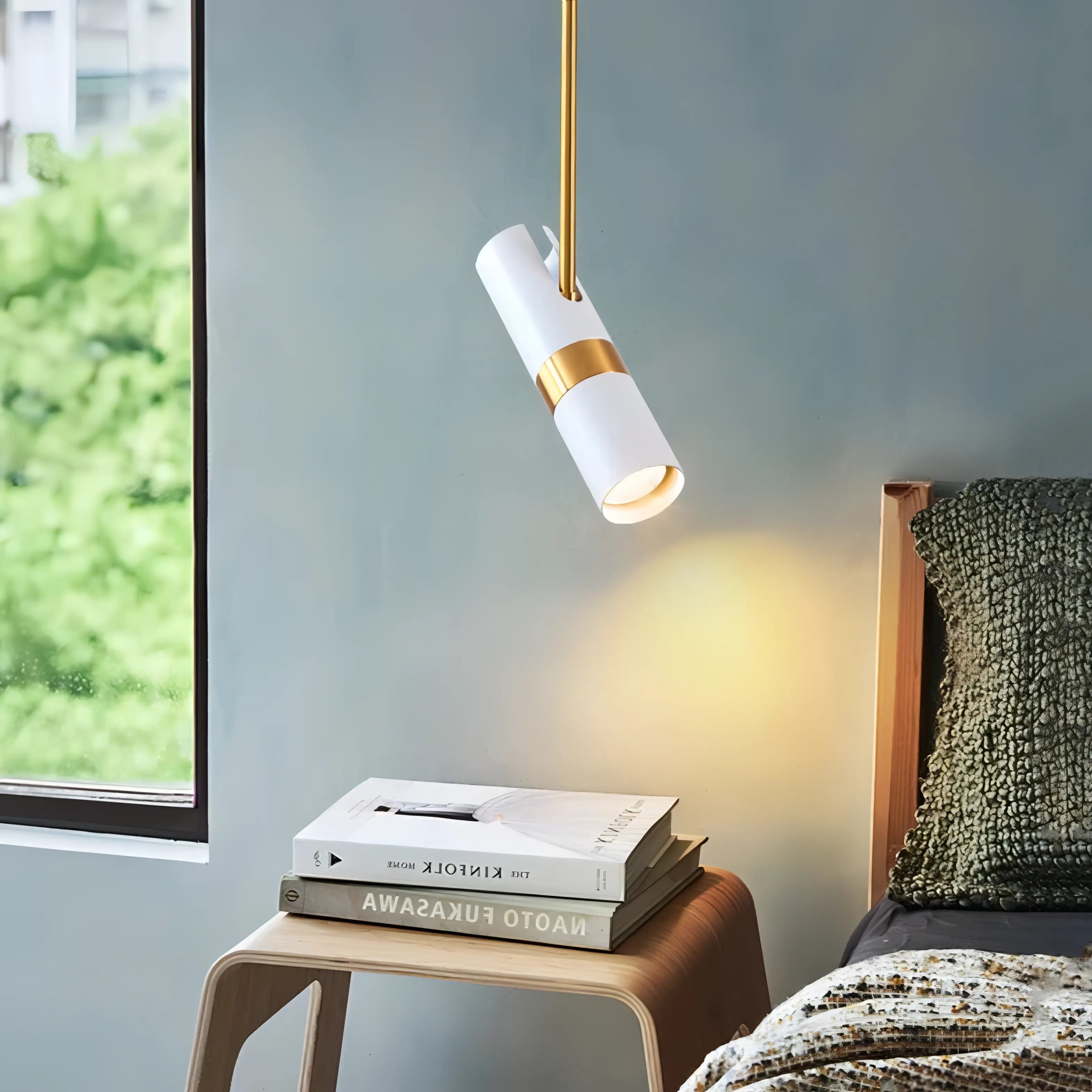 Jalyn - Modern Gold Hanging Tube Pendant Ceiling Light