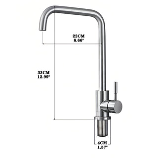 Apollo - Stainless Steel Mixer Single Handle Single Hole Tap