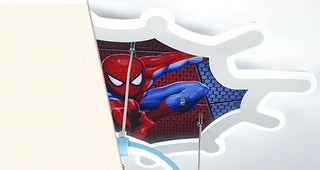 Devlin - Spider Man LED Cob-Web Children's Ceiling Light