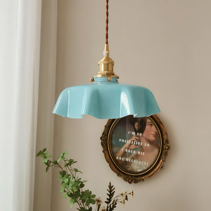 Henrik - Retro French Brass Pendant Hanging Ceiling Light