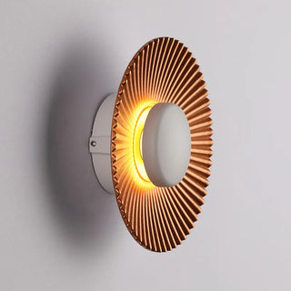 Battistina - Modern Circular Patterned Glass LED Wall Light