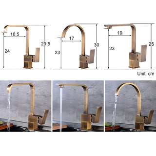 Braylon - Kitchen Brass Sink Tap 360 Rotate