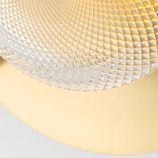 Oaklyn - Round Dish Gold Retro/Modern Wall Light