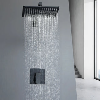 Garrett - Modern Single Lever Waterfall Head Shower Set
