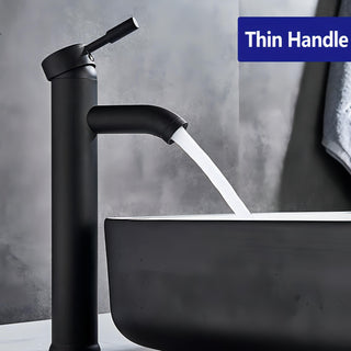 Siljia - Modern Straight Hot/Cold Mixer Basin Tap