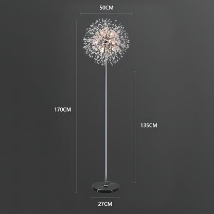 Ilias - Modern Dandelion Crystal Floor Light
