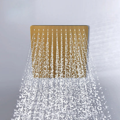 Vandyke - Ceiling Mounted Brass Shower Set with Waterfall Head