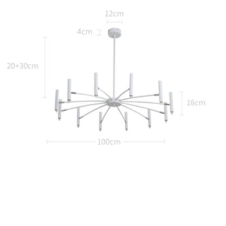 Bodie - Round Multi Adjustable Head Modern Ceiling Light Chandelier